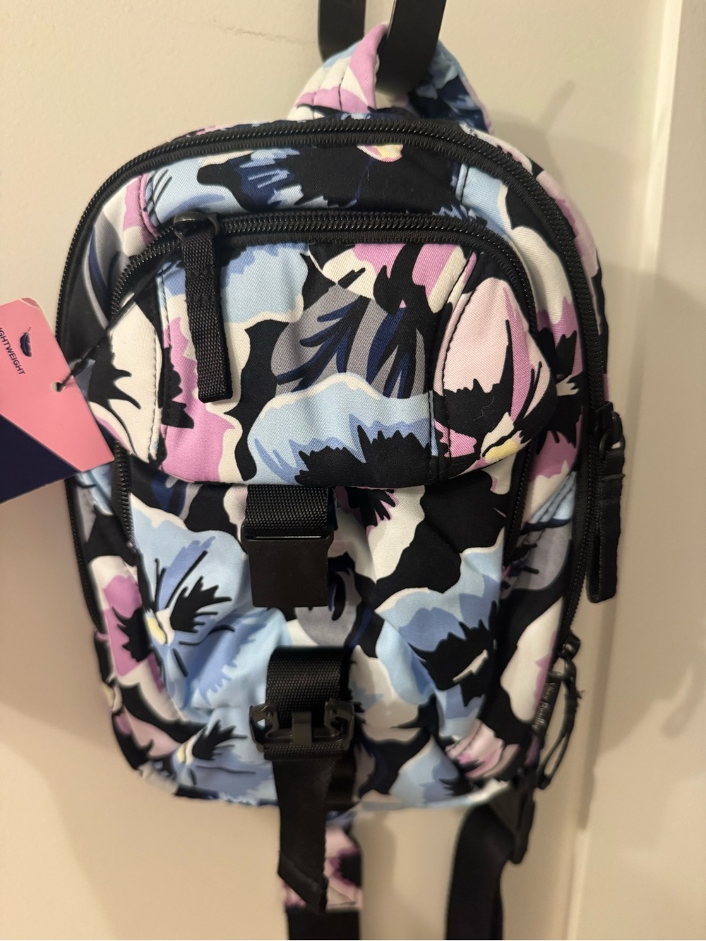 Vera Bradley Floral Mini Sling Backpack NWT